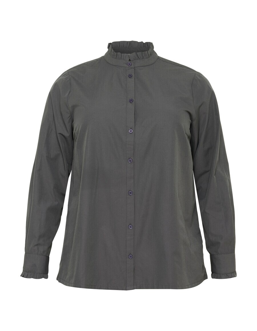 

Рубашка KAFFE CURVE Blouse Adi, темно-серый