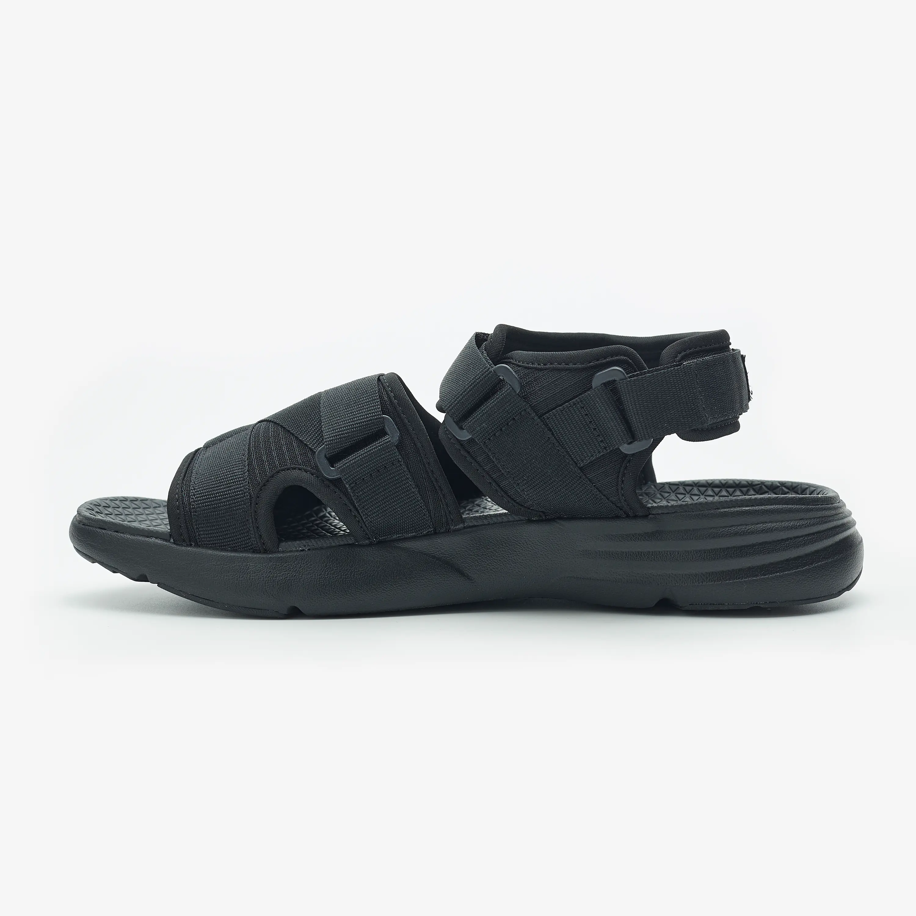 

Мужские городские сандалии для комфортной ходьбы Actiwalk Decathlon дымчато-чёрные