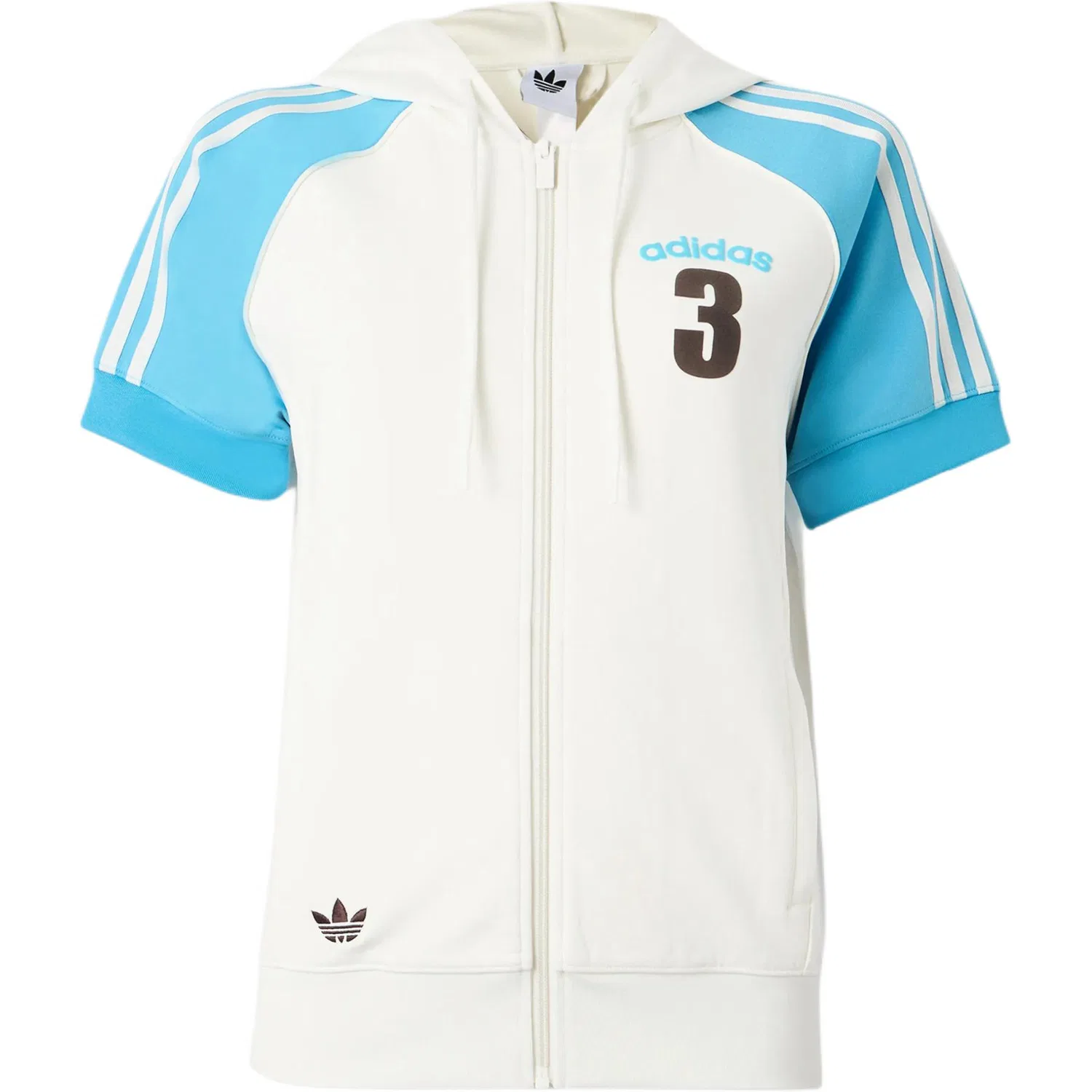 Свитшот женский Adidas Originals бело-синий