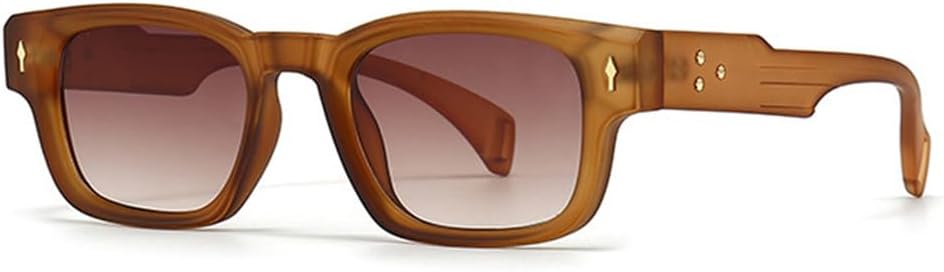 

Солнцезащитные очки для женщин и мужчин, модные ретро-очки с градиентным переходом цвета, трендовые очки с заклепками, панк-очки, защита от ультрафиолета UV400, зеленые KTUCN, Tea Gradienttea