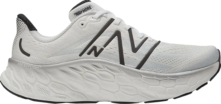 

Кроссовки Fresh Foam X More v4 2E Wide 'White Black', белый