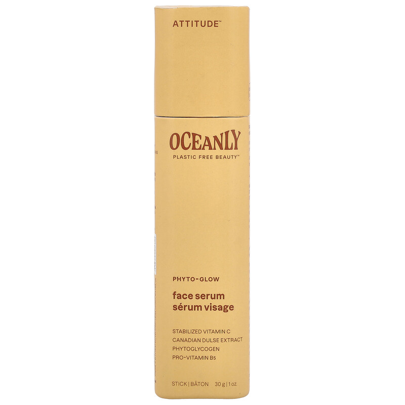 

ATTITUDE, Oceanly , сыворотка для лица с фито-сиянием, 30 г (1 унция)