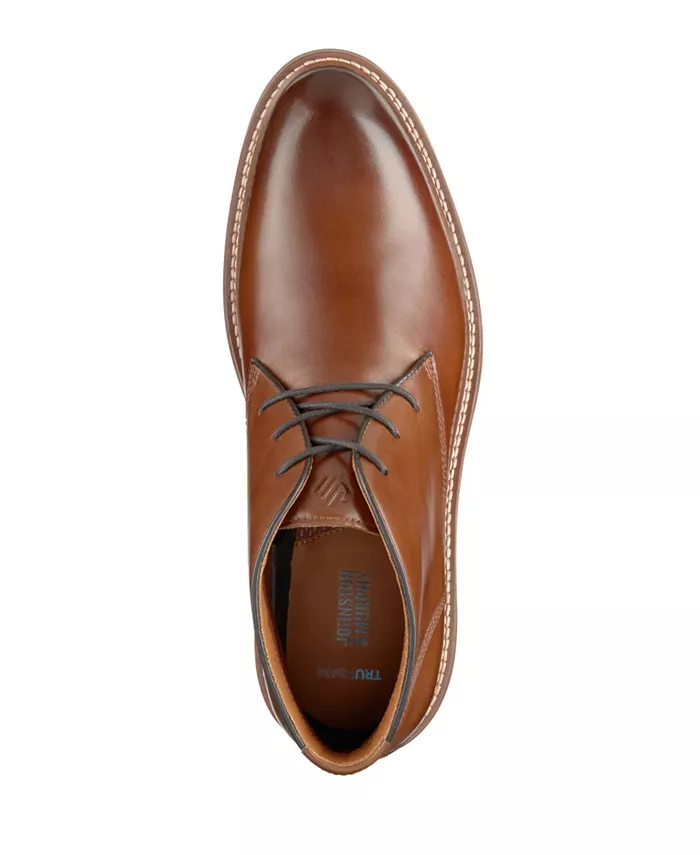 Мужские ботинки Upton Chukka с круглым носком Johnston & Murphy, коричневый — фото 4