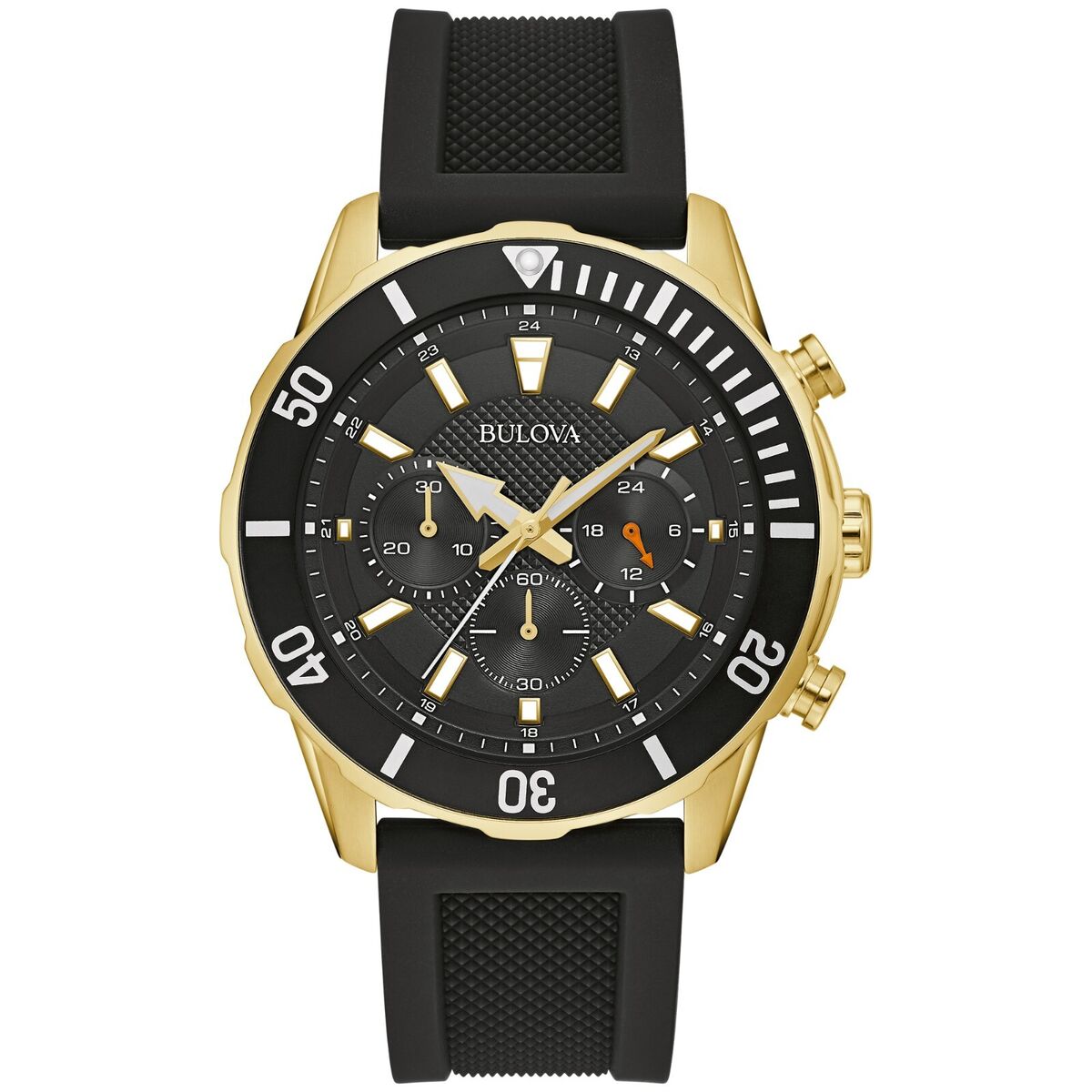 

Мужские классические кварцевые часы Bulova 44 мм, черный