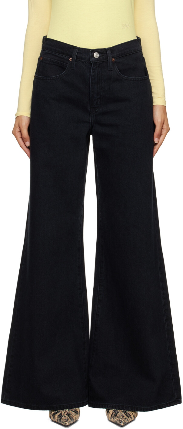 

Черные джинсы Easy Wide Flare FRAME