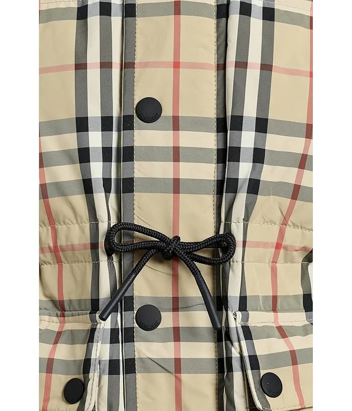 Пальто с клеткой Franklin Burberry Kids, Sand IP Check — фото 3