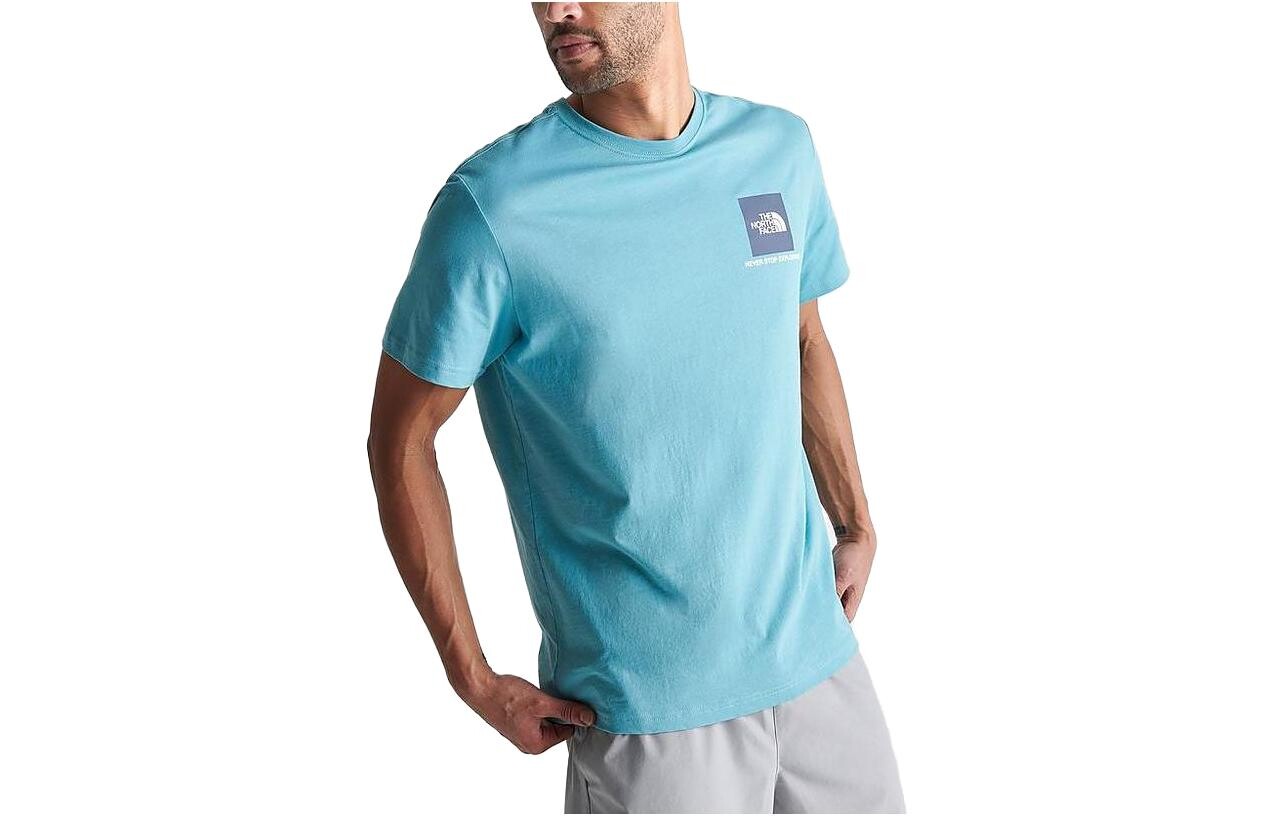 

Футболка мужская небесно-голубая The North Face, голубой