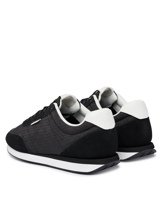 Calvin Klein Кроссовки Retro Runner Ripstop Aop Ny HM0HM02140, черный — фото 3