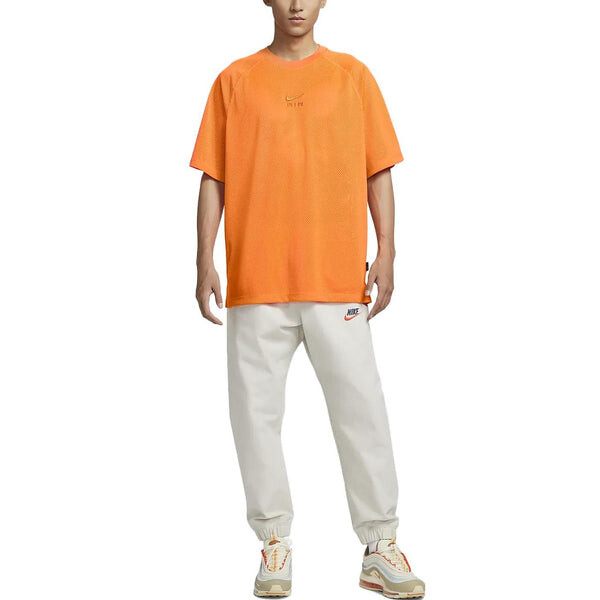Футболка Nike air Oversized Short Sleeve Top 'Orange', оранжевый — фото 3