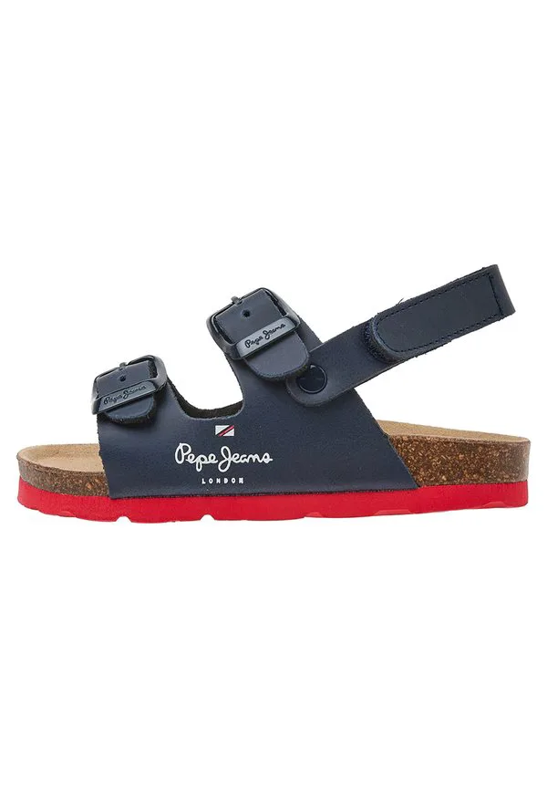 Сандалии с двойным т-образным ремешком в стиле канзас Pepe Jeans, Navy