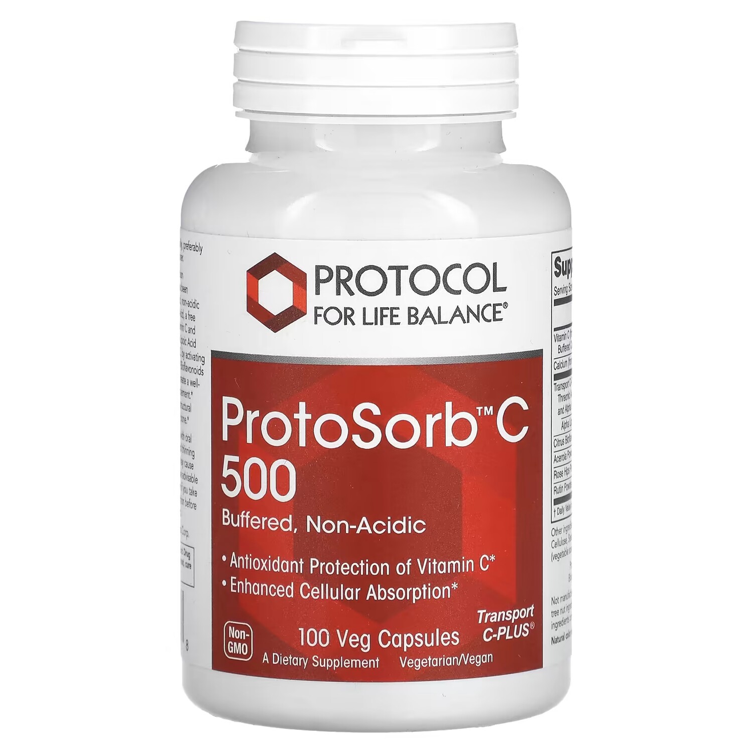 

Добавка Protocol for Life Balance ProtoSorbC 500, 100 капсул
