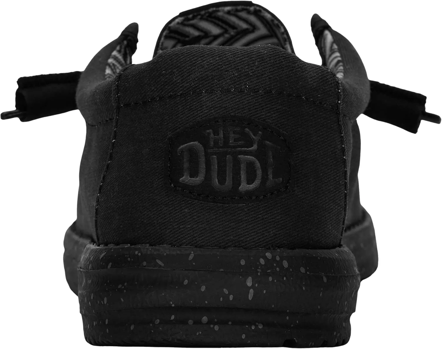 Мужские лоферы HEYDUDE Wally Stretch Canvas, Black — фото 3
