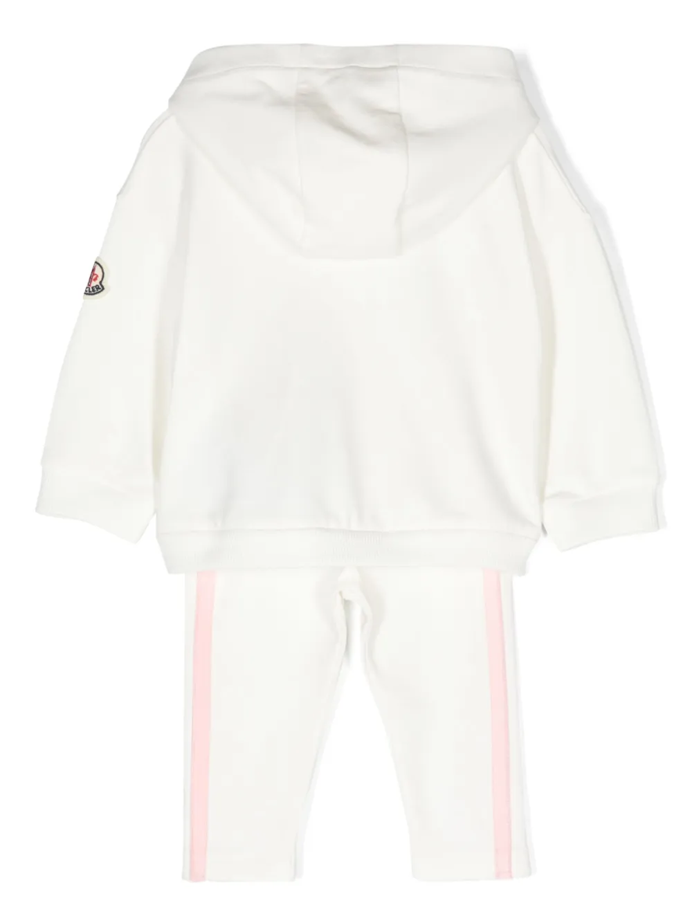 Спортивный костюм с нашивкой-логотипом Moncler Enfant, белый — фото 2