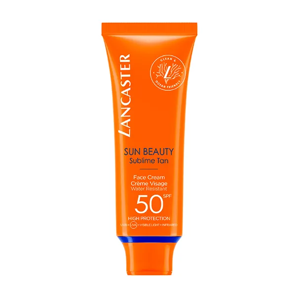 

Солнцезащитный крем для лица Sun Beauty Sublime Tan Spf 50 Lancaster, 50 ml