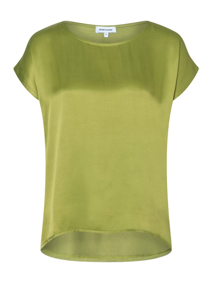 

More & More Рубашка-блузка, сочетание материалов осенней зелени