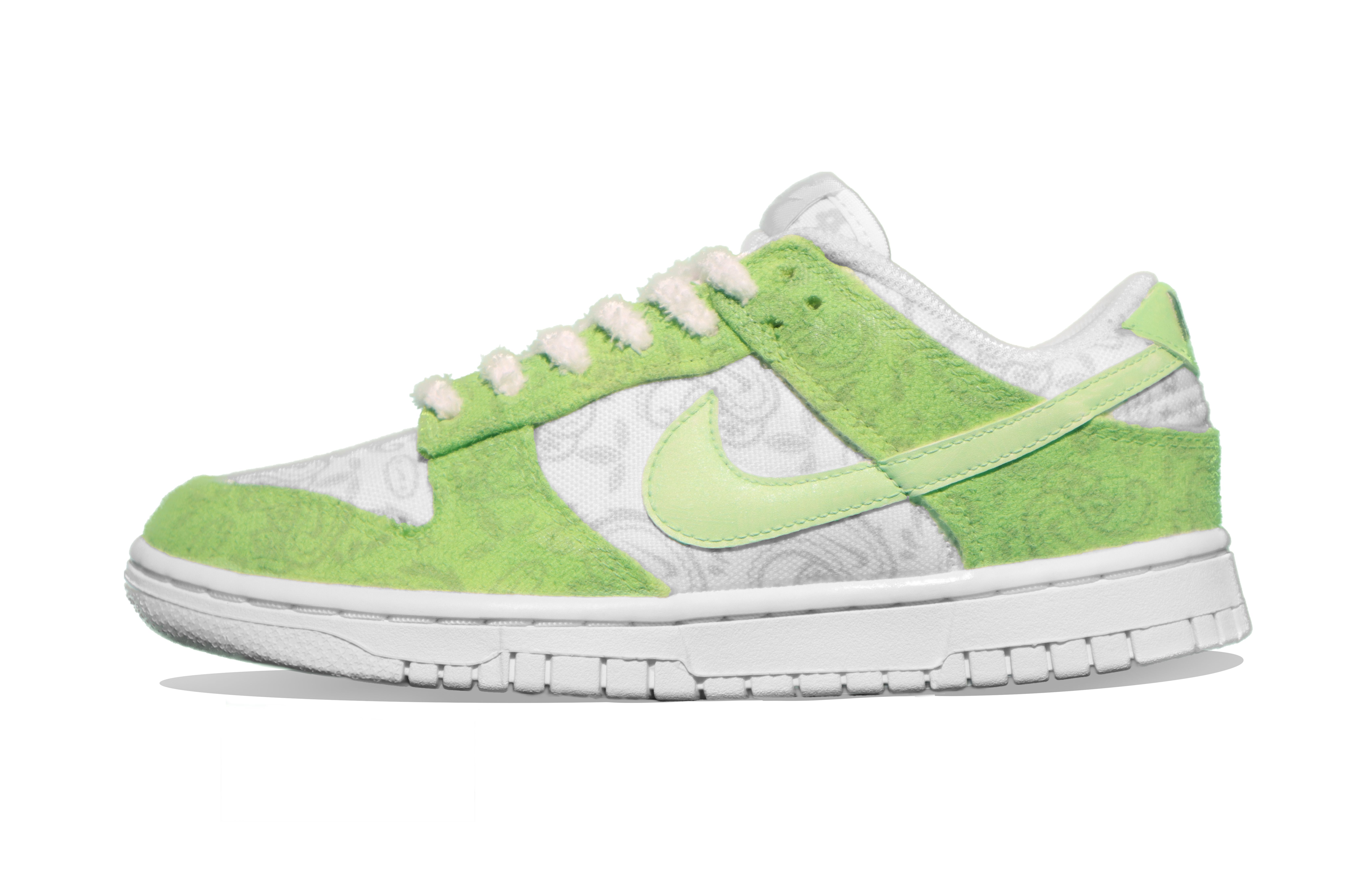 

Кроссовки Nike Women's Dunk Low 'White Paisley', цвет Matcha