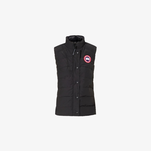 

Утепленный жилет свободного кроя с утеплителем Canada Goose, черный