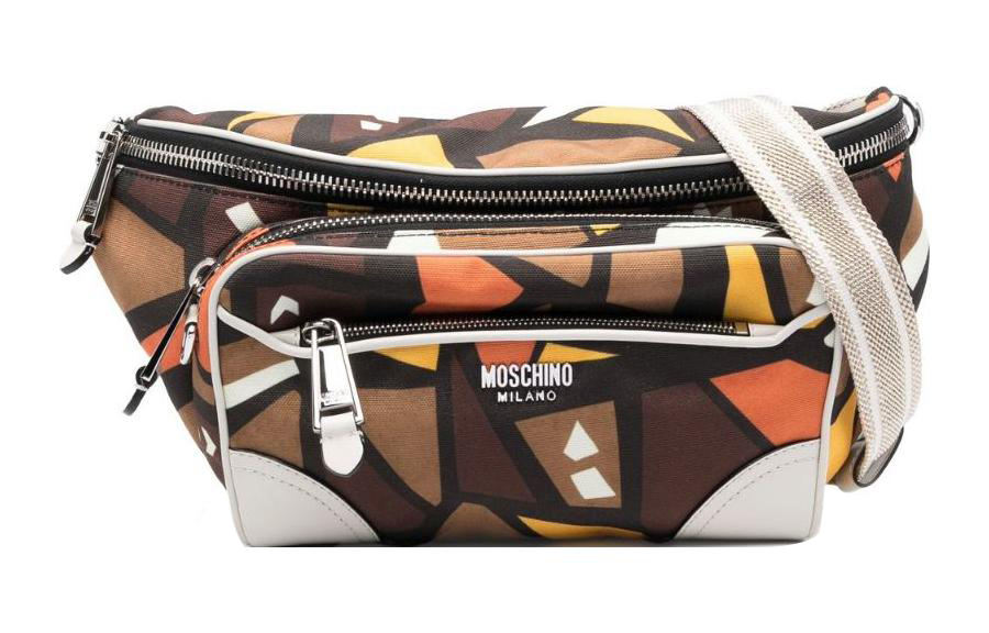 

Полиэстеровый наплечный поясной рюкзак на одно плечо мужской умбра MOSCHINO