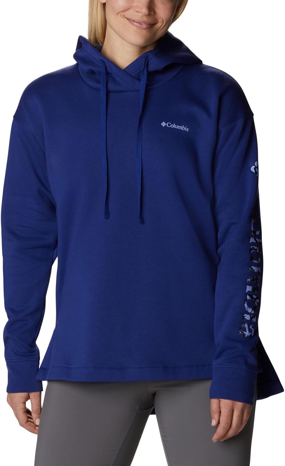 

Columbia Women's Trek Special Graphic Hoodie, Dark Sapphire/Csc Solarized Vertical