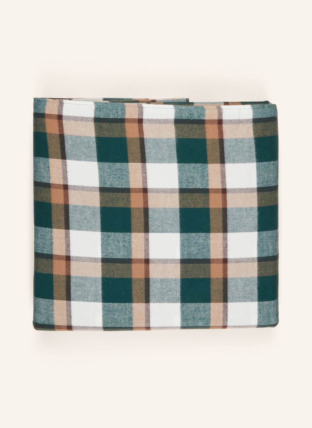 

Пододеяльник GANT HOME, цвет DUNKELGRÜN/BRAUN/WEISS