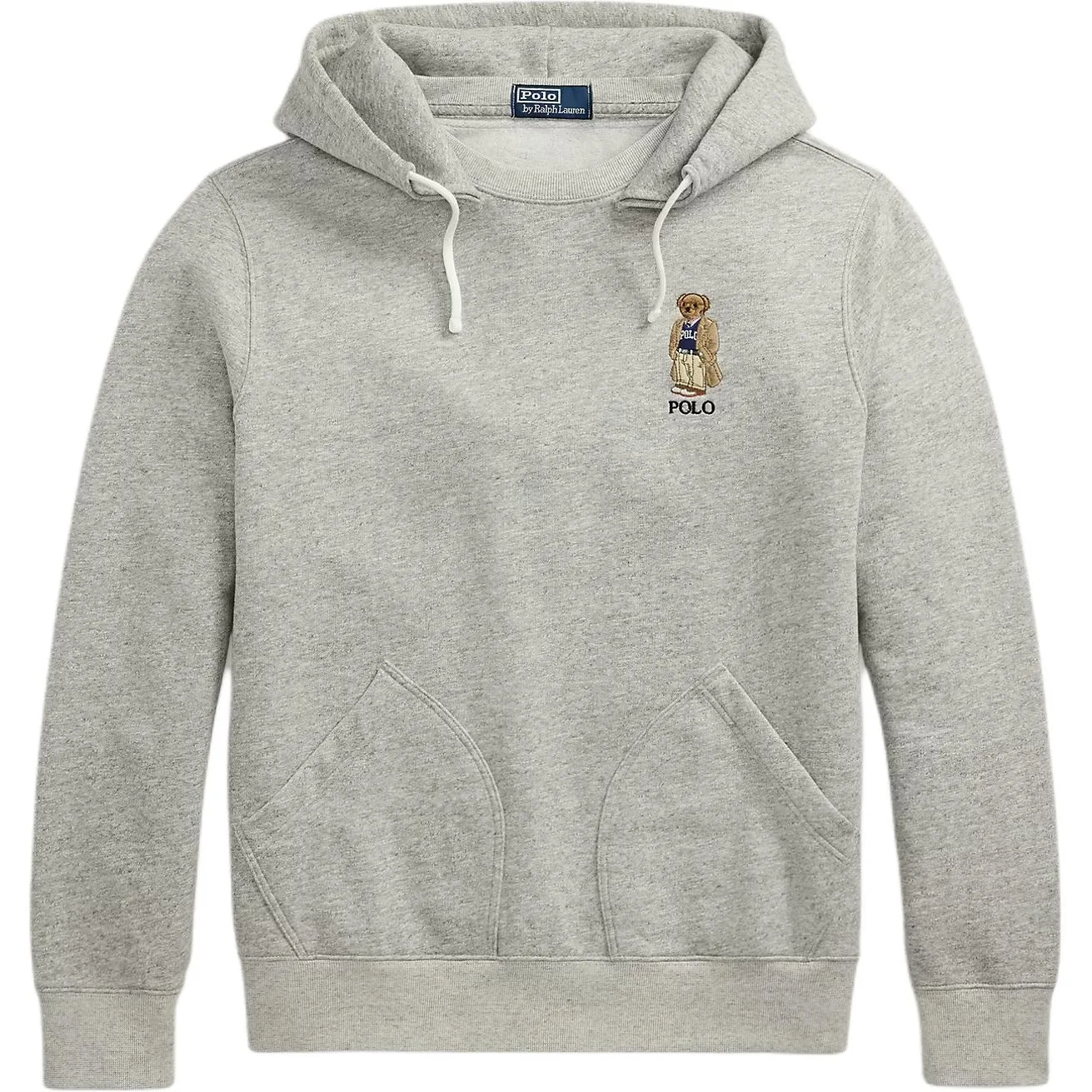 Худи с вышитым логотипом Polo Ralph Lauren, серый