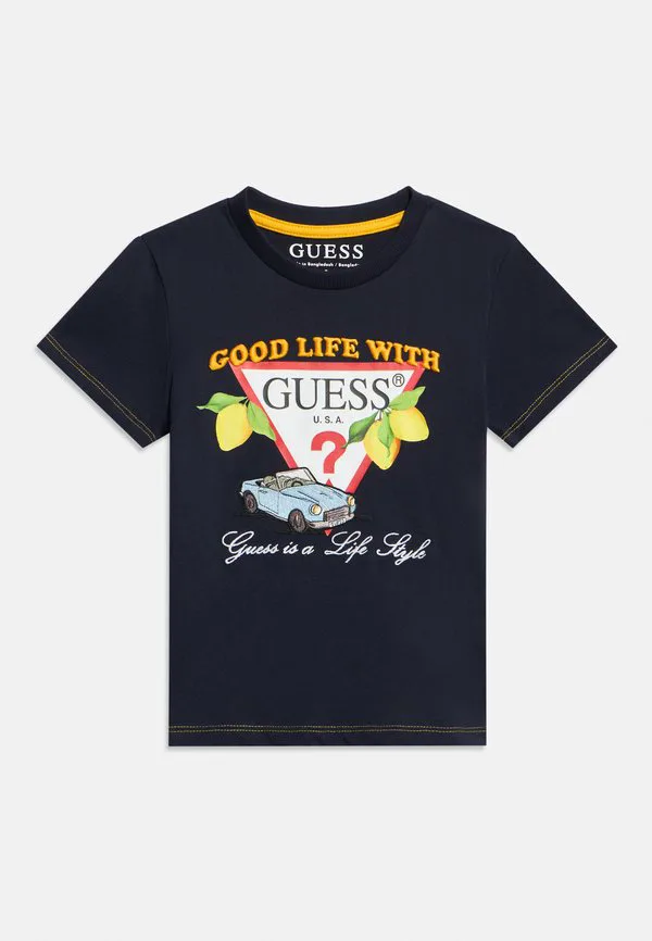 Детская футболка унисекс с принтом Guess, Smart Blue — фото 3