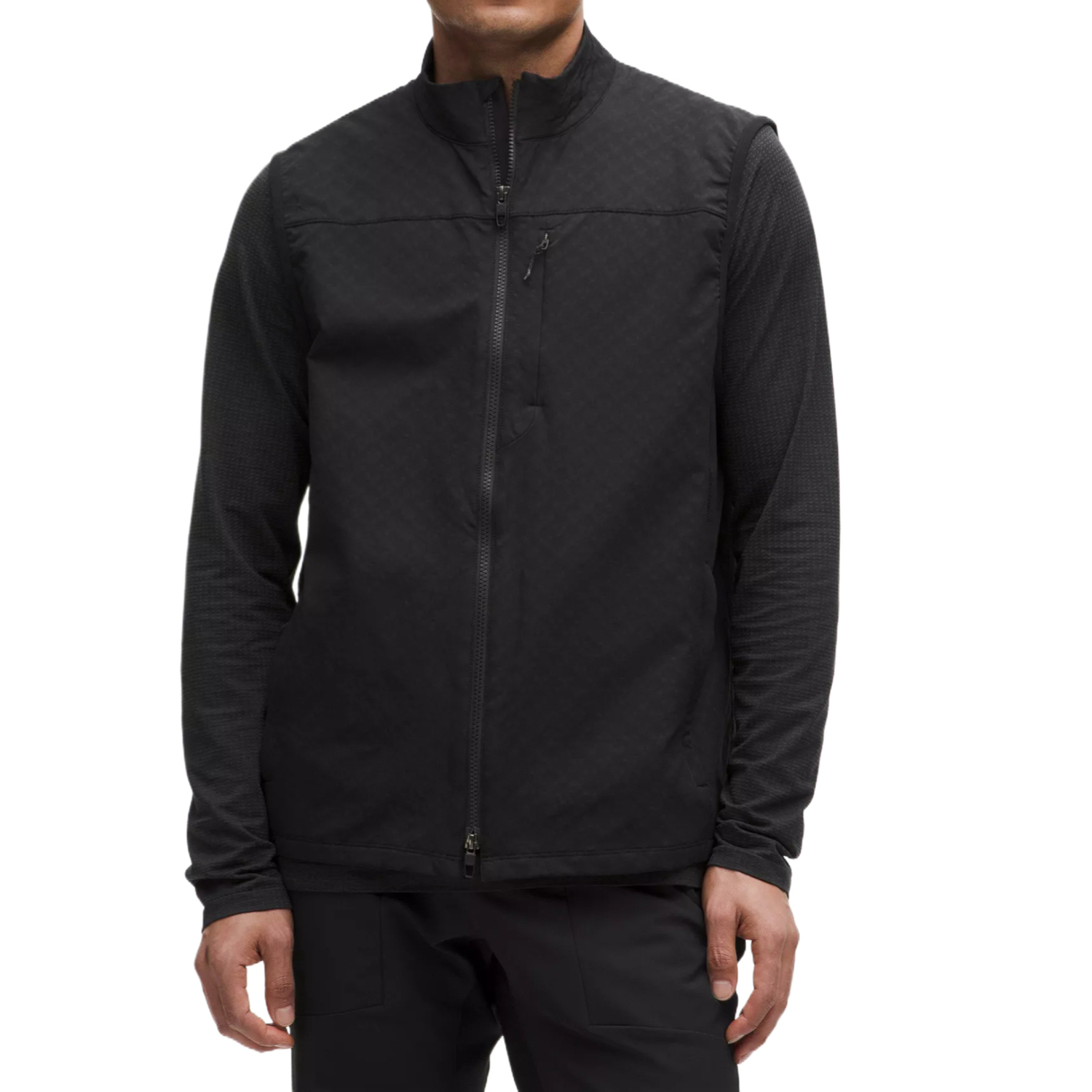 

Ветровка с водоотталкивающим флисом для мужчин Lululemon, черный