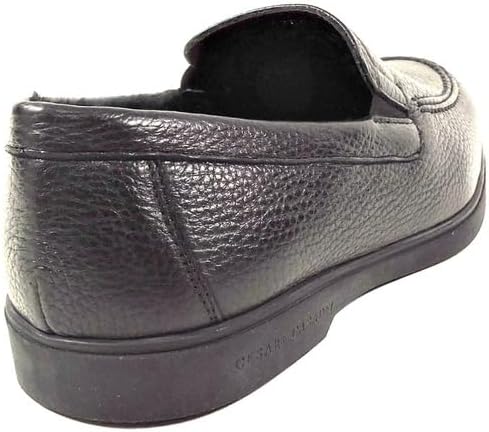 Мужские зимние лоферы Casadei из мягкой черной кожи с меховой подкладкой — фото 4