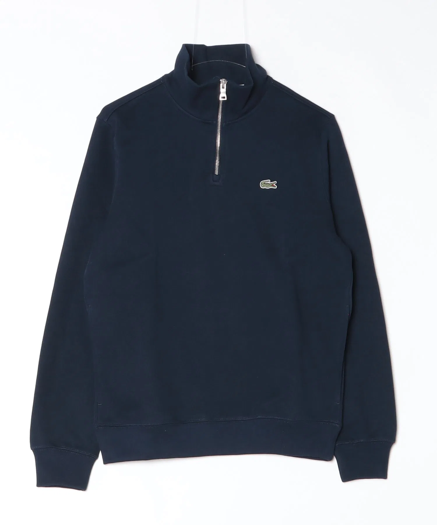 Свитшот LACOSTE с молнией, базовый, темно-синий — фото 4