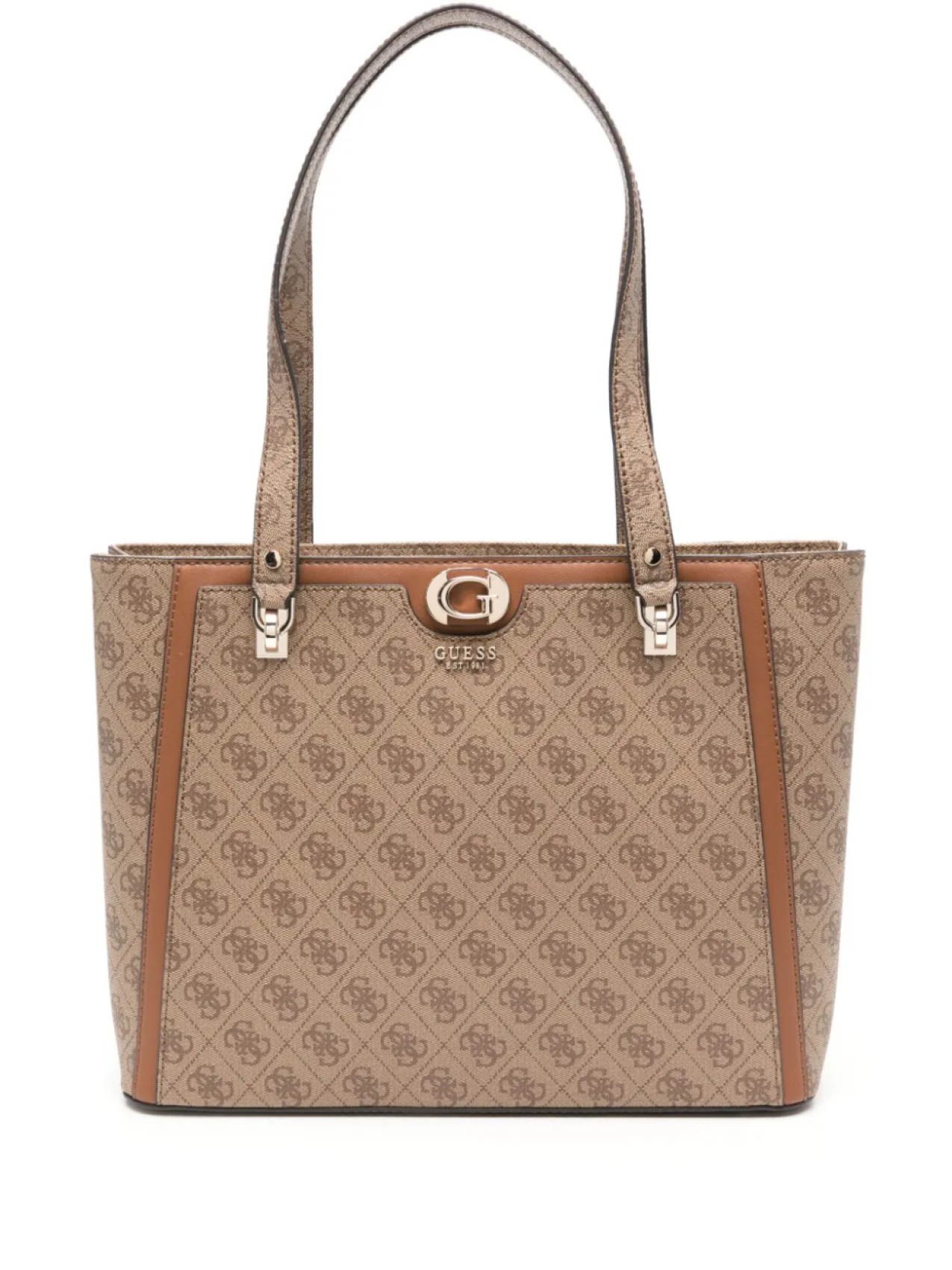 

GUESS USA сумка-тоут с монограммой, коричневый