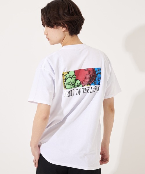 

Футболка с коротким рукавом, с принтом на спине FRUIT OF THE LOOM, белый