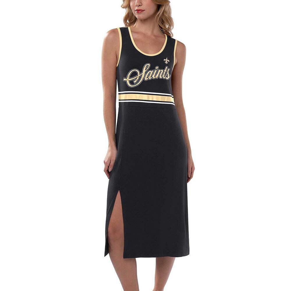 

Женское черное платье макси G-III 4Her by Carl Banks New Orleans Saints Main Field, цвет Snt Black