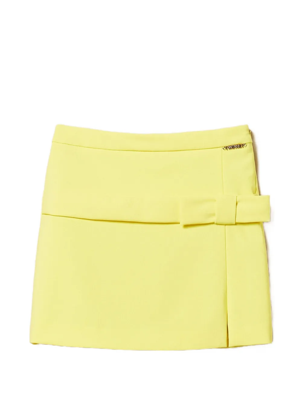 

Юбка мини с бантом TWINSET Kids, желтый