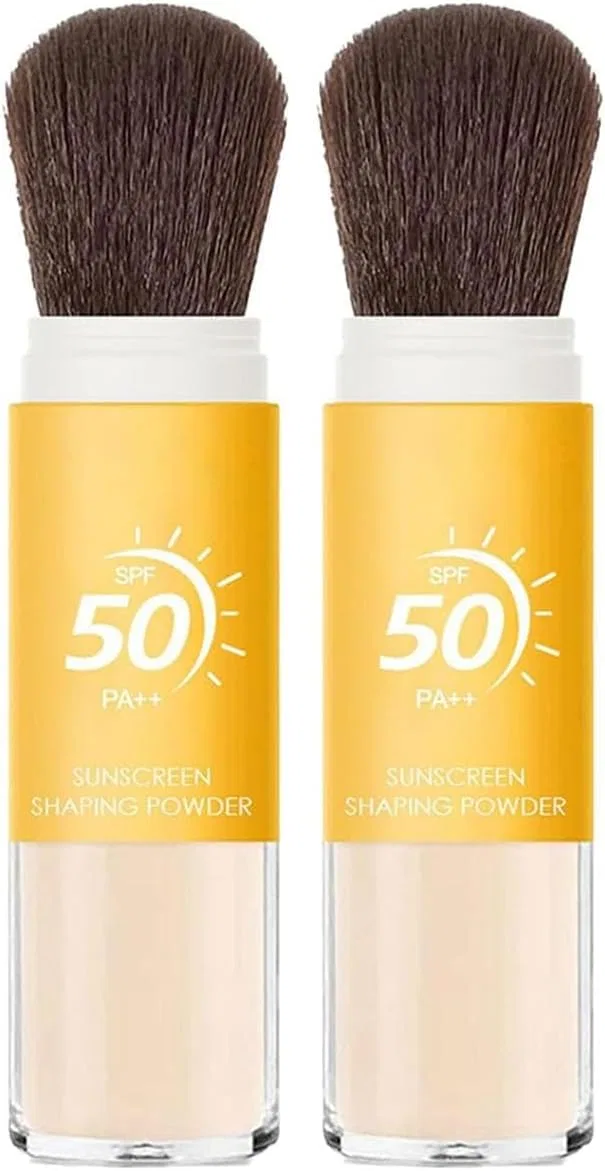 Минеральная солнцезащитная пудра 2 шт, SPF 50, матирующая, для лица
