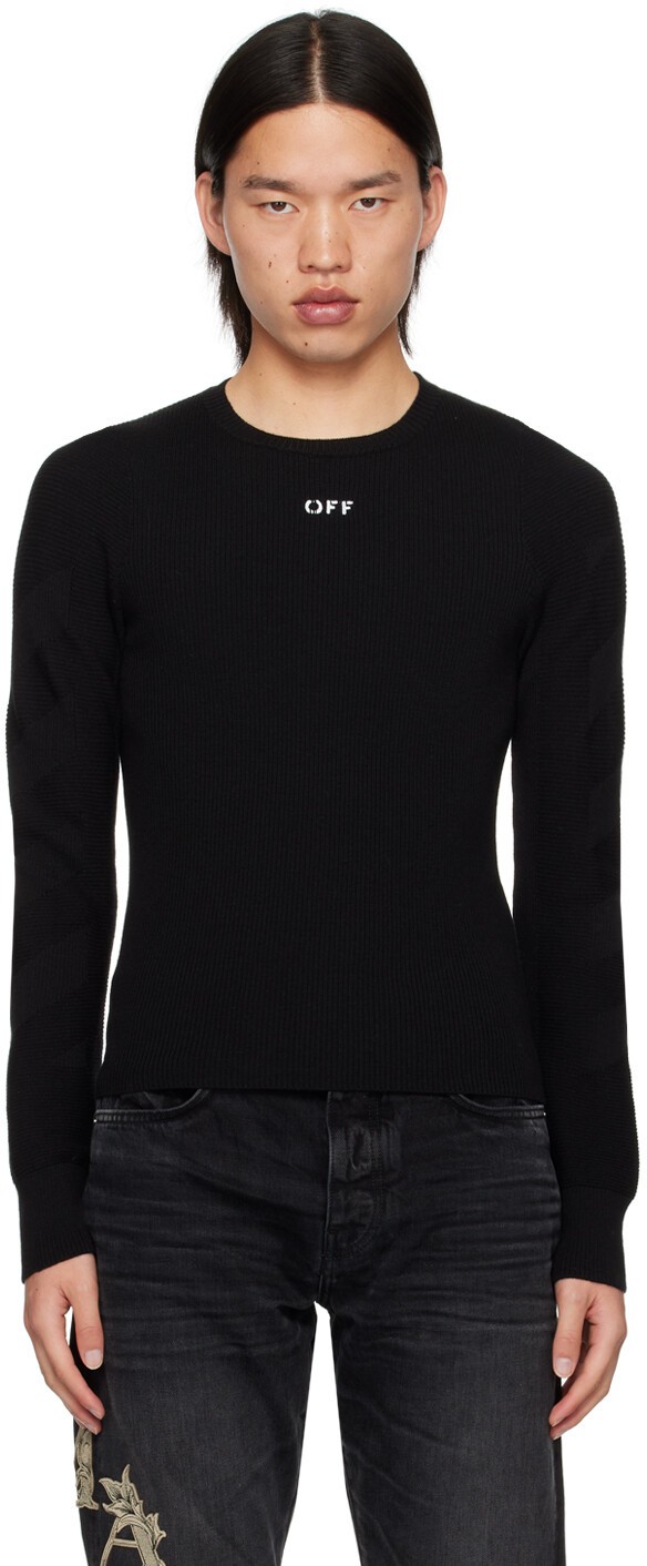 

Черный свитер Diags Off-White