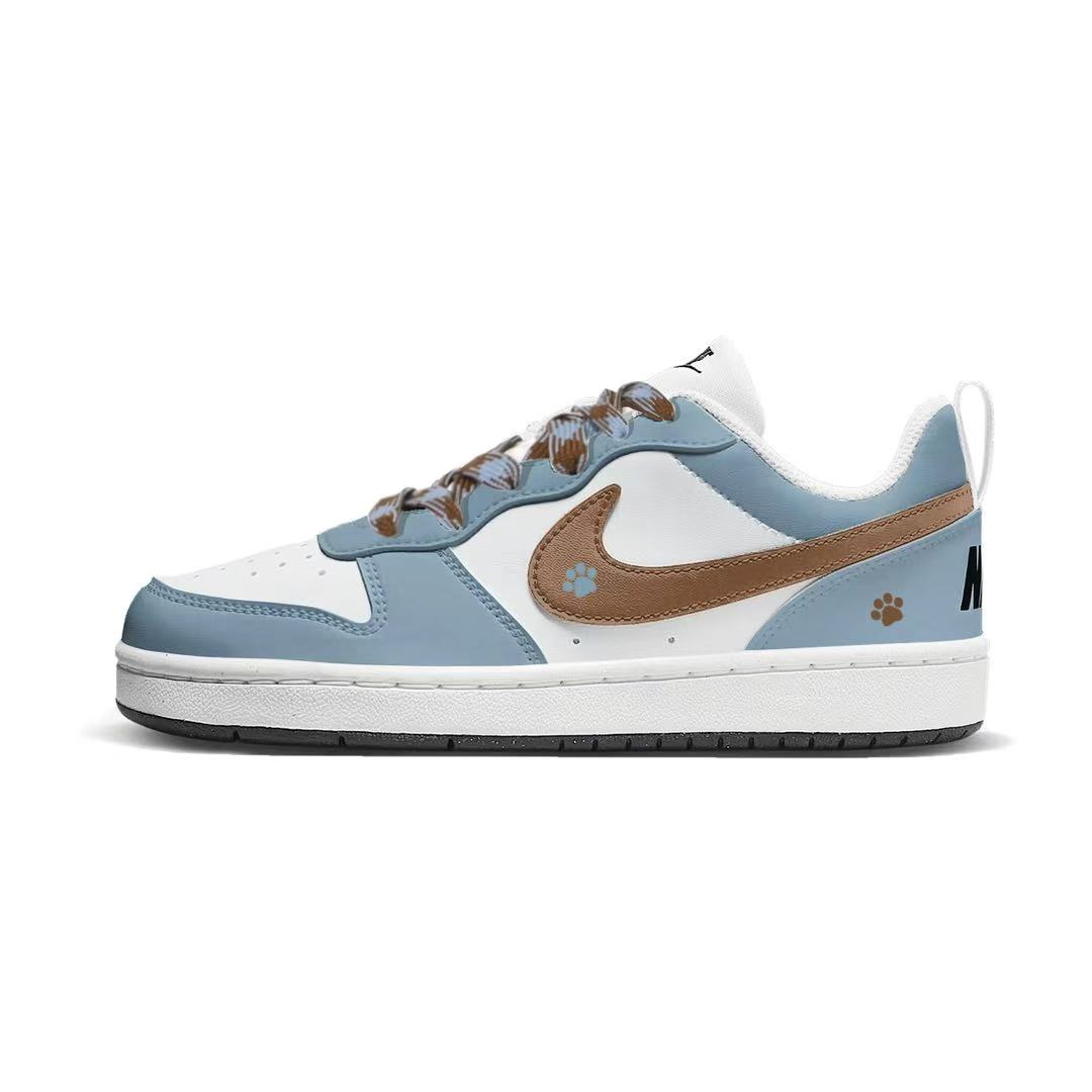 

Court Borough Milk Paw Print Low top детские скейтбордские кроссовки для подростков Nike, синий