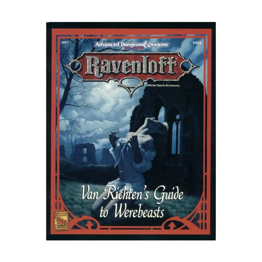 

Van Richten's Guide to Werebeasts, Ravenloft (TSR), мягкая обложка