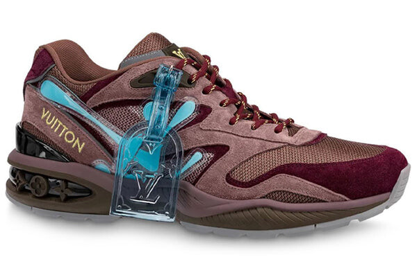 Кроссовки trail sneakers 'burgundy blue' Louis Vuitton, бургундия — фото 3