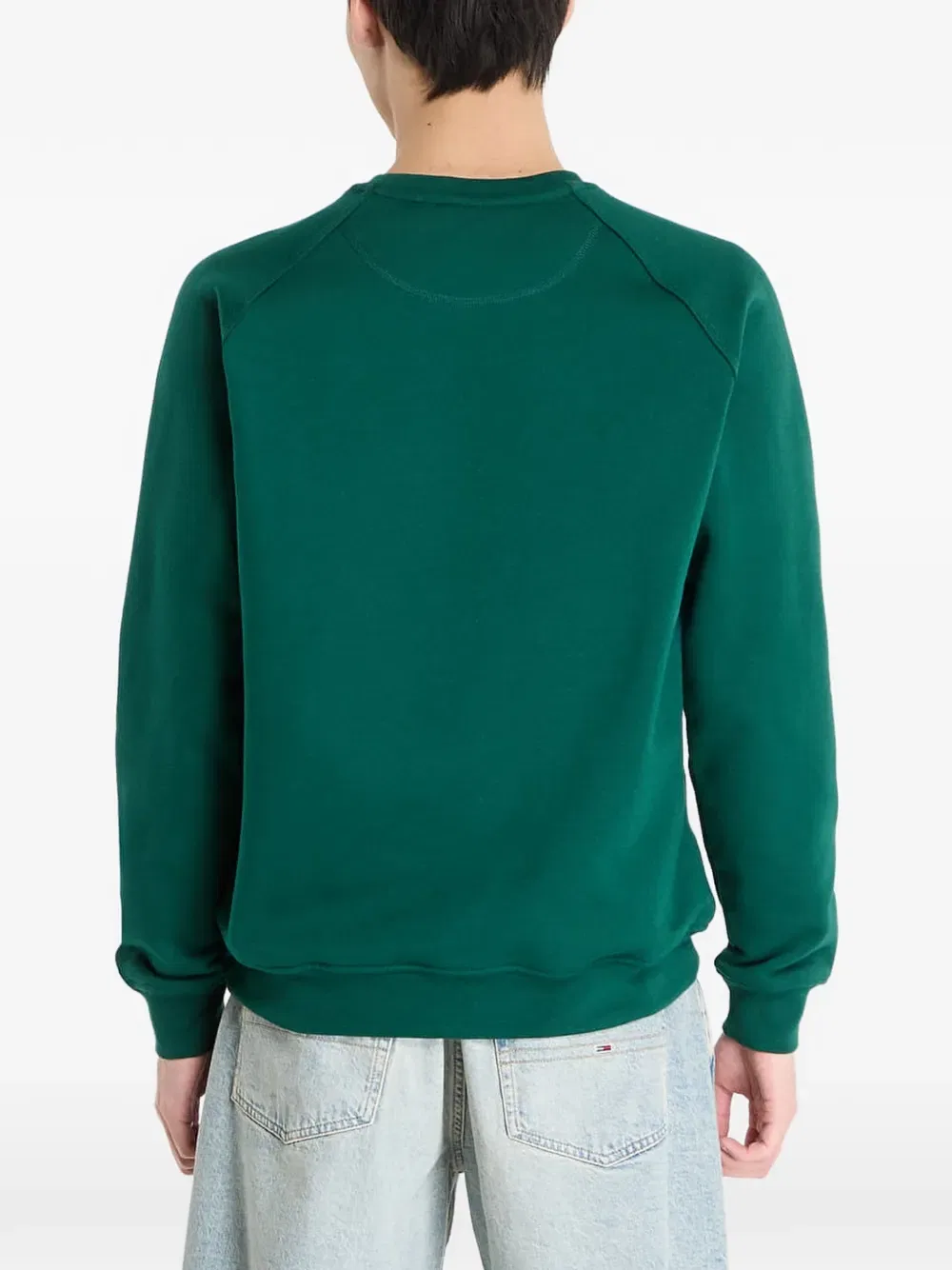 Свитер Trefoil Essentials Adidas, зеленый — фото 3