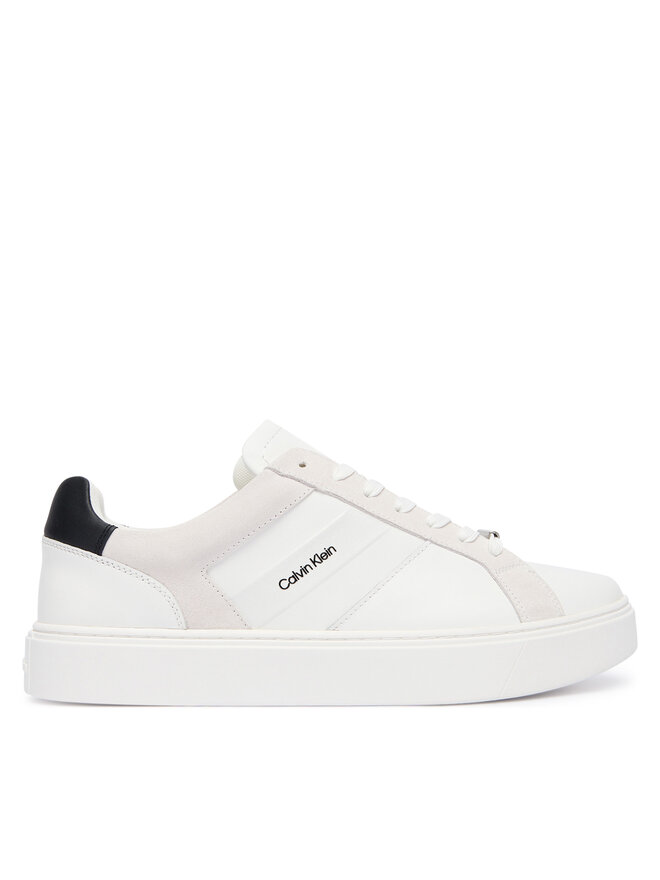 

Кроссовки Classic Cupsole Laceup Tape Lth YM0YM01430 Calvin Klein, белый