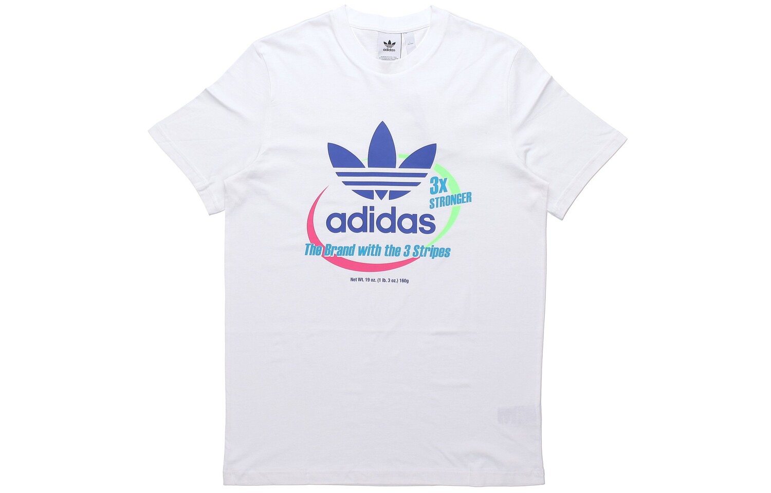 

Футболка с трилистником мужская белая Adidas Originals, белый