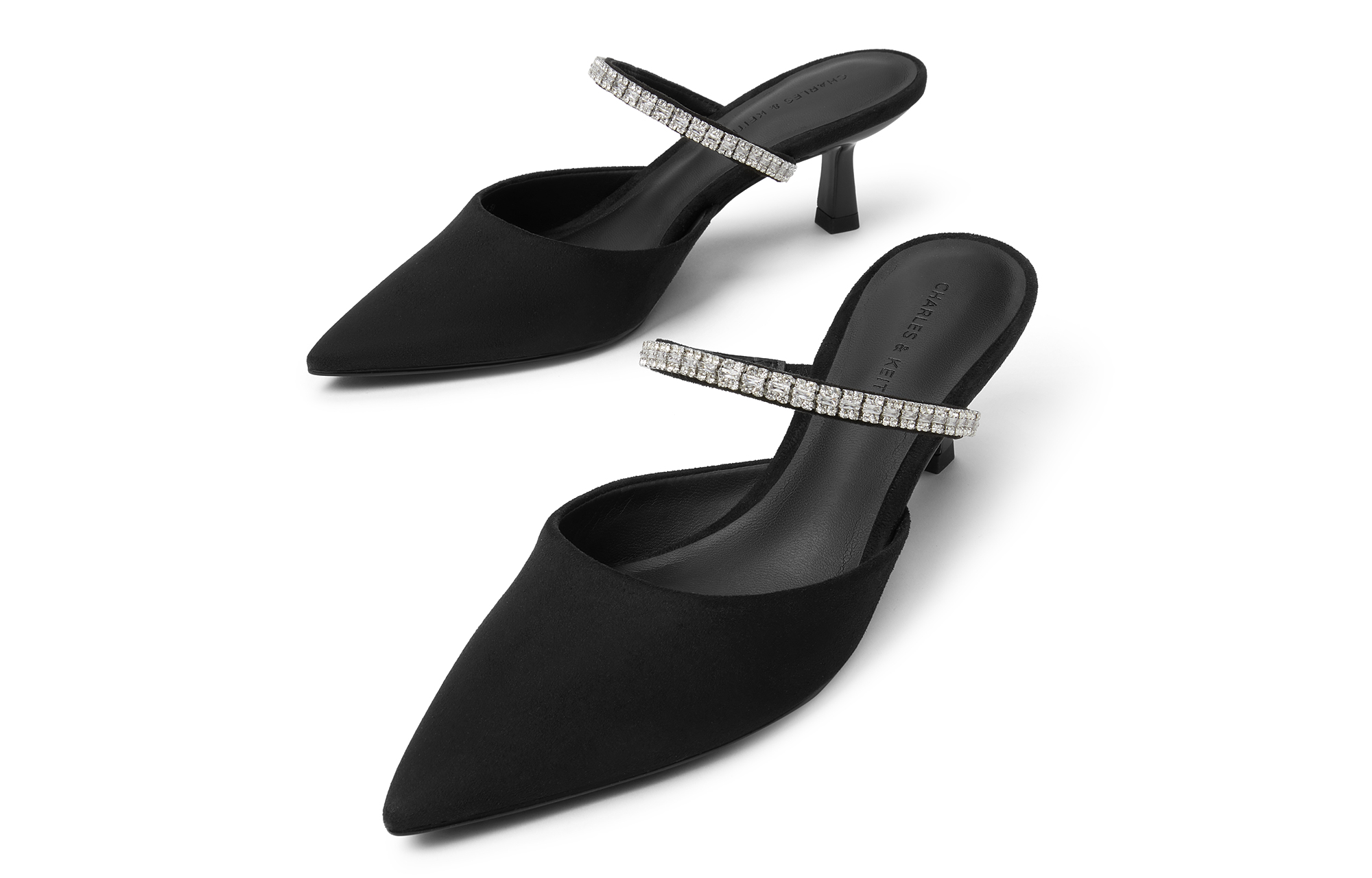 Слипоны с закрытым носком на композитной подошве 6 см CHARLES&KEITH, кремово-молочный белый — фото 4
