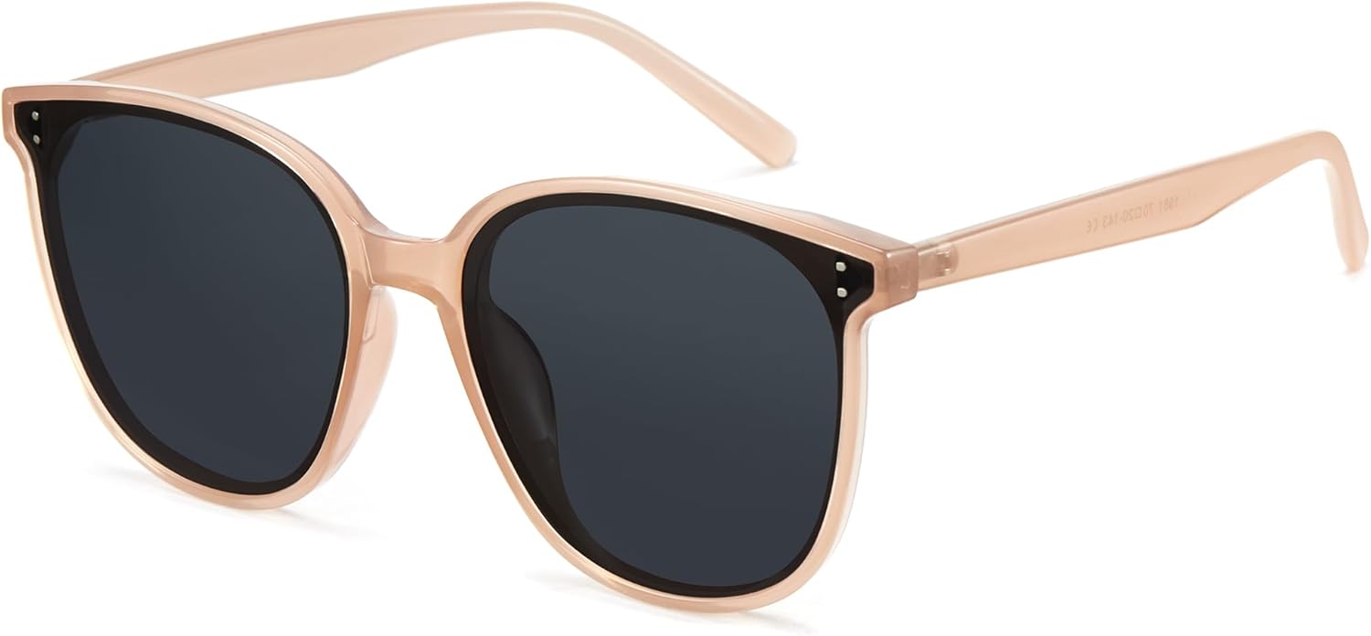 

Солнцезащитные очки Cyxus Oversized Cat Eye для женщин, поляризованные линзы, защита от УФ-излучения, для пляжа, музыкальных фестивалей, шопинга, 1902, 04-oversized Cat Eye Sunglasses-black Lens Champagne Frame