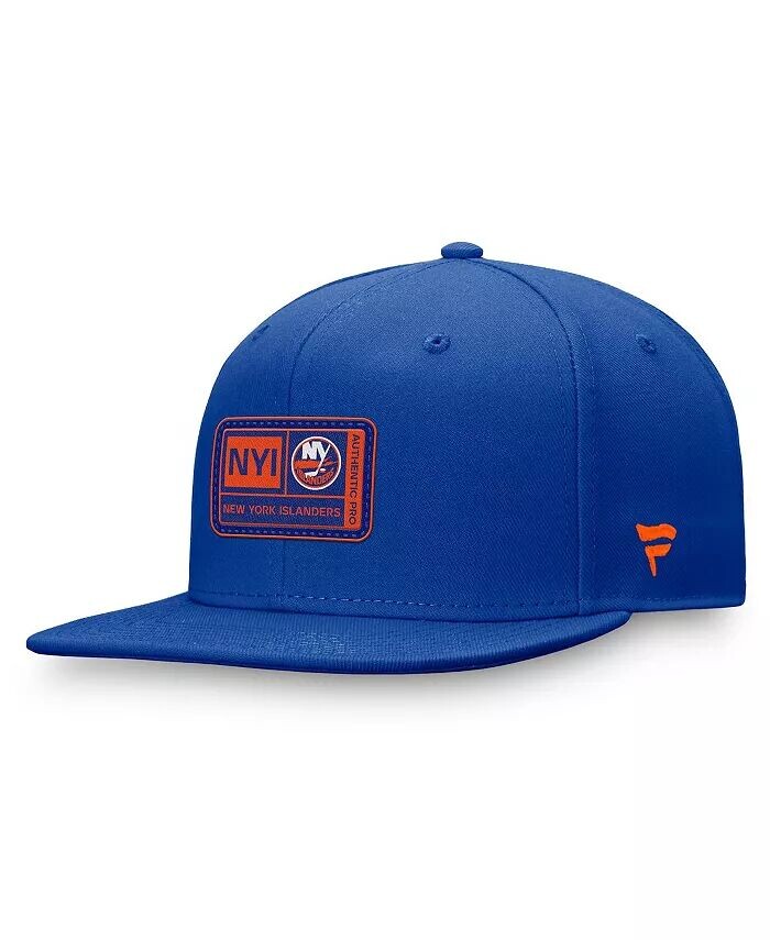 

Мужская бейсболка Snapback Royal New York Islanders Authentic Pro Training Camp Fanatics, синий