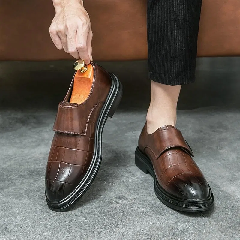 Мокасины кожаные Loafers Oxford Brown UOPYNE — фото 3
