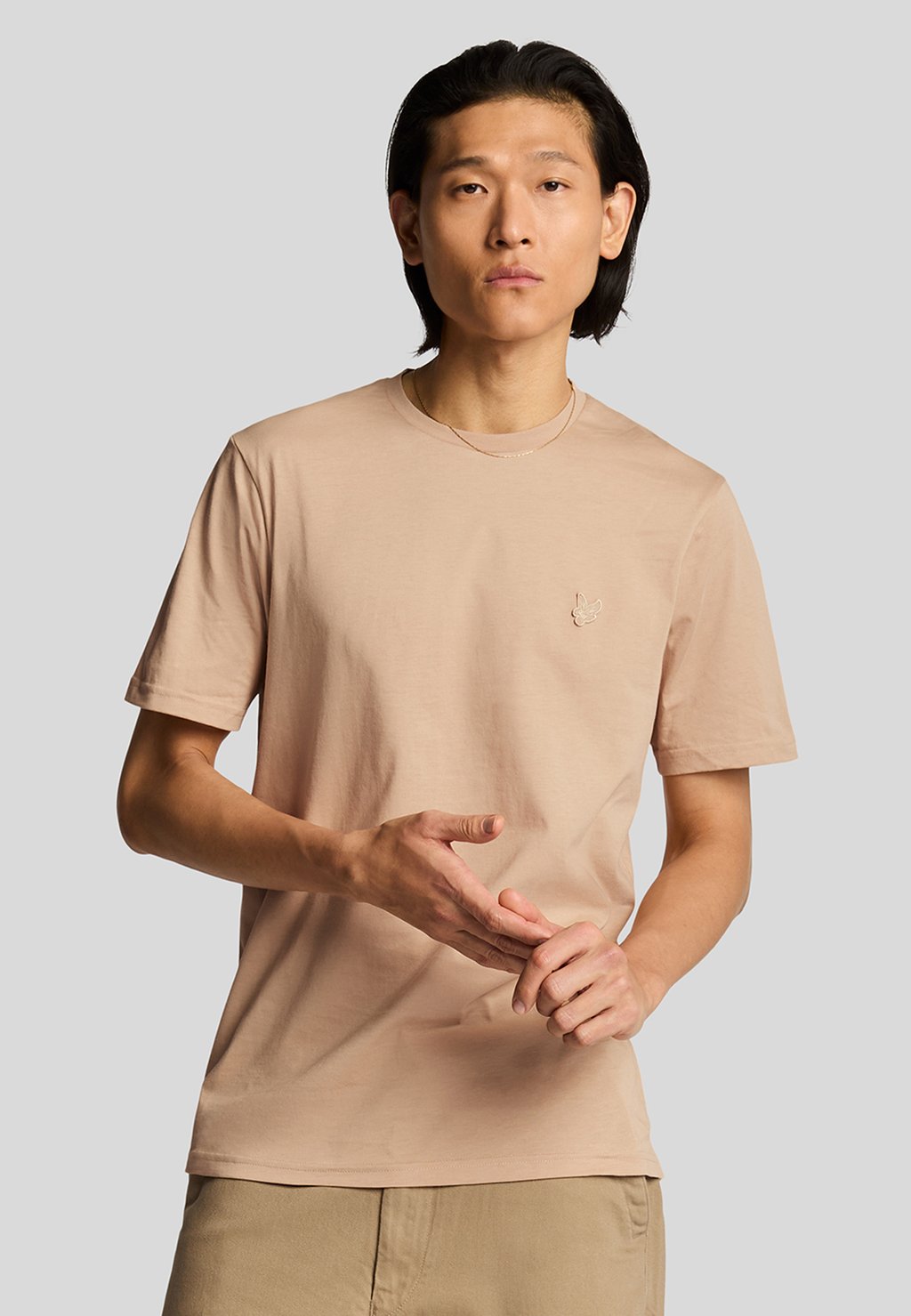 

Базовая футболка SUPERFINE Lyle & Scott, светло-коричневый
