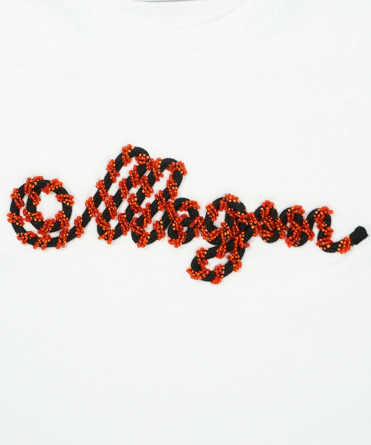 Детская футболка MSGM KIDS с логотипом ROPE белая — фото 3