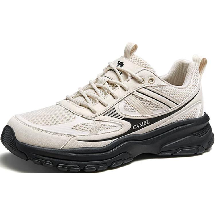 

CAMEL Скользоустойчивые износостойкие дышащие массивные низкие кроссовки мужские Ecru/Black, цвет Ecru/Black
