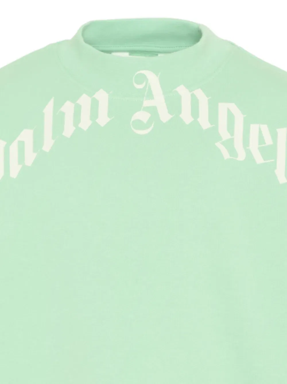 Толстовка с круглым вырезом и логотипом Palm Angels Kids, зеленый — фото 3