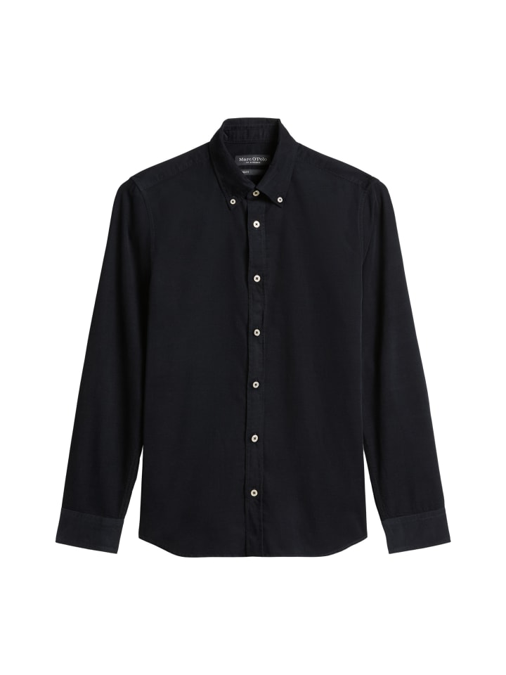 

Marc O'Polo Вельветовая рубашка темно-синего цвета